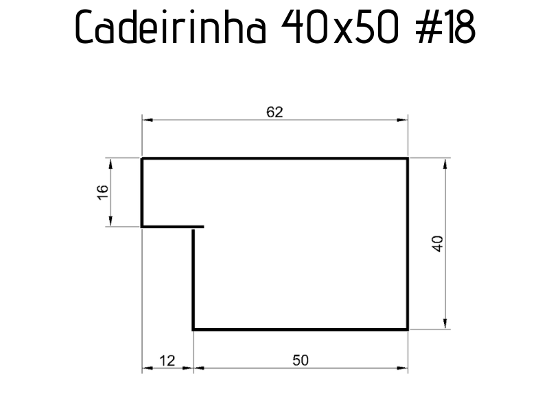 Cadeirinhas 40 x 50 #18 - 3 metros