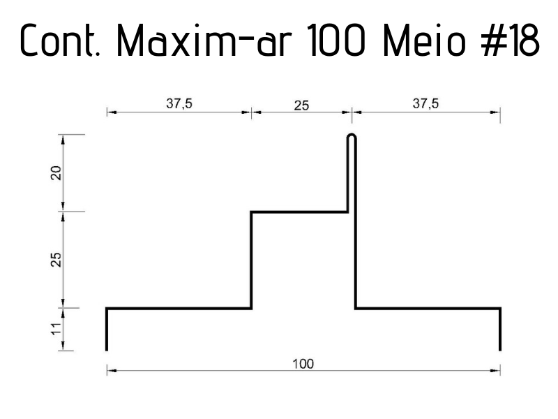 Contorno Maxim-ar 100 Meio #18