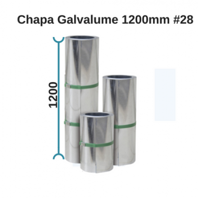 Chapa Galvalume 1200 #28 - Sob Medida