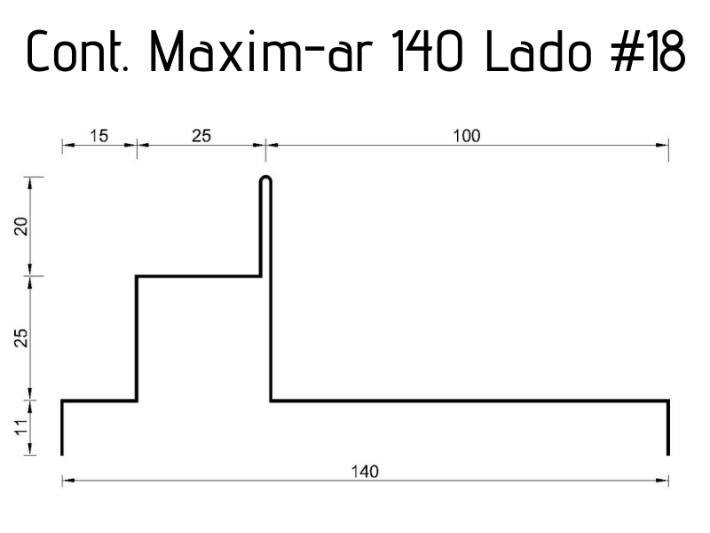 Contorno Maxim-ar 140 Lado #18