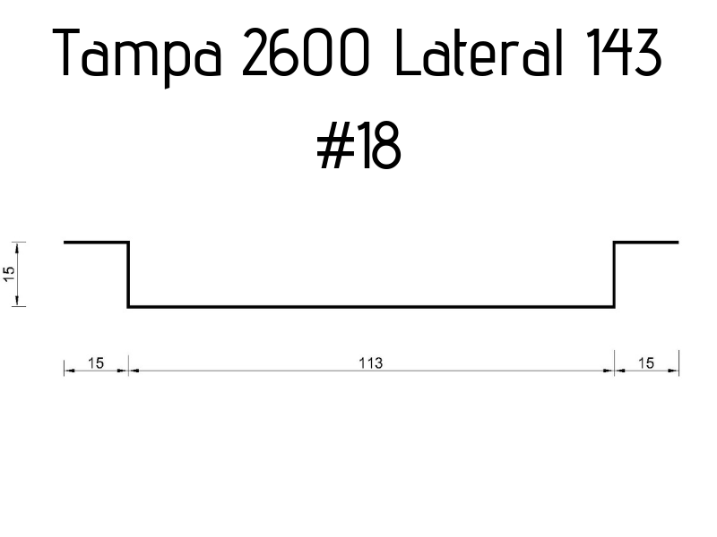 Tampa Lateral 143 #18 - 2,6 metros