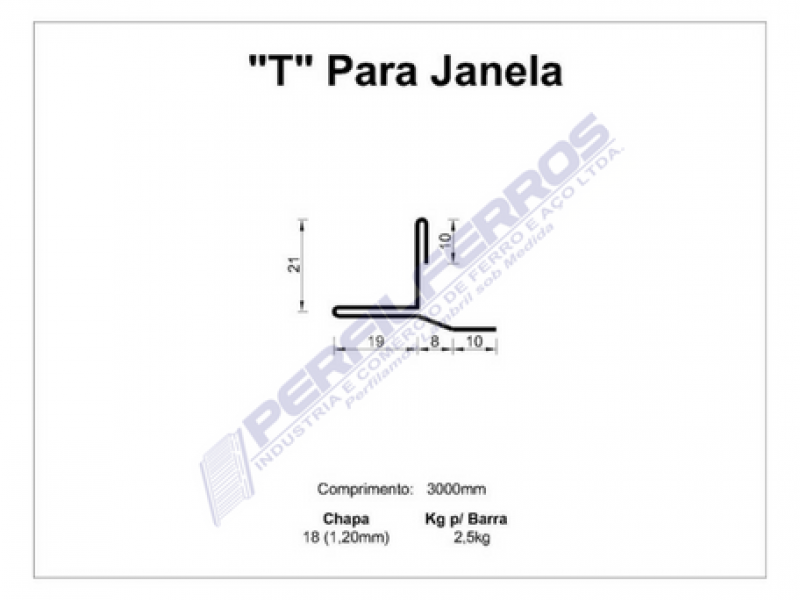 "T" Para Janela #18