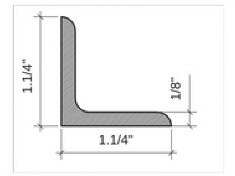 Cantoneira 1/8 x 1.1/4" - 9,00kg