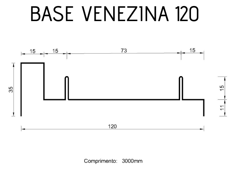 Base Veneziana 120 #18 - 3 metros 