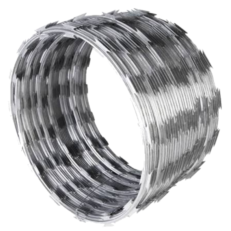 Concertina de Aço Galvanizado tipo Serpentina - Rolo de 8 Metros