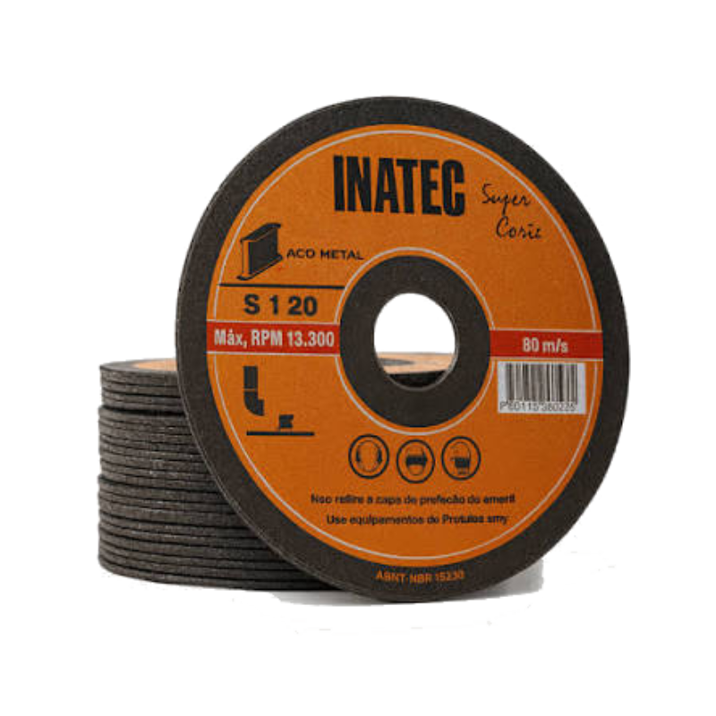 Disco de Corte Ultra Fino Super Corte INATEC - Rápido e Preciso para Aço/Inox