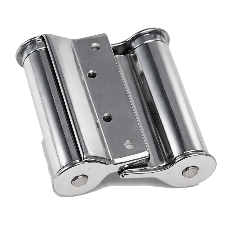 Dobradiça Vai e Vem 3 Polegadas - Aço Inox Escovado com Mola
