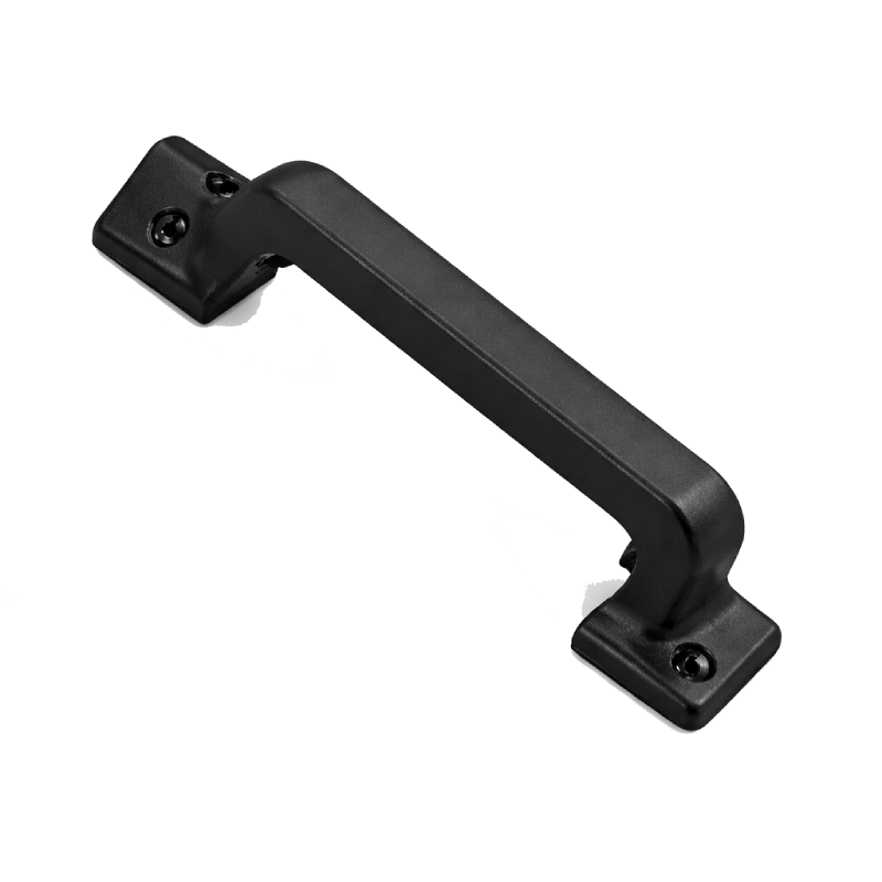 Puxador de Porta em Polímero Preto - Design Moderno e Resistente