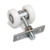 Rodízio Duplo para Porta de Correr - Modelos Nylon e Ferro Torneado