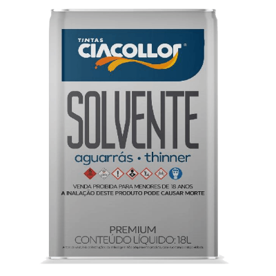 Thinner Ciacollor para Diluição de Esmalte Sintético