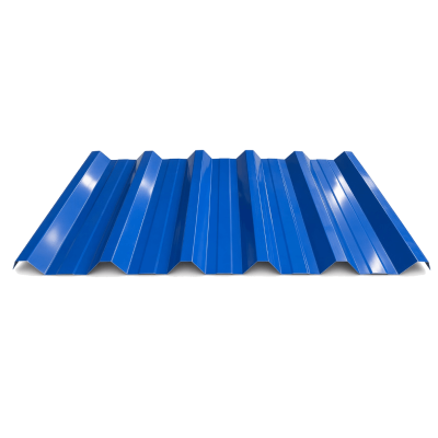 Perfil Telha Trapezoidal Galvalume Pré-pintada AZUL