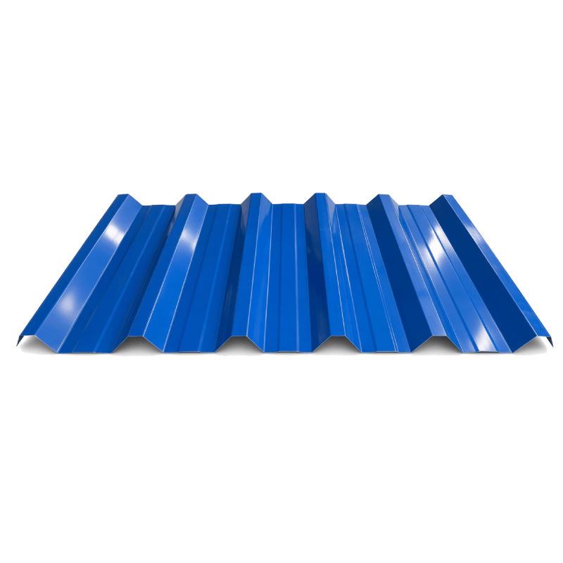 Perfil Telha Trapezoidal Galvalume Pré-pintada AZUL