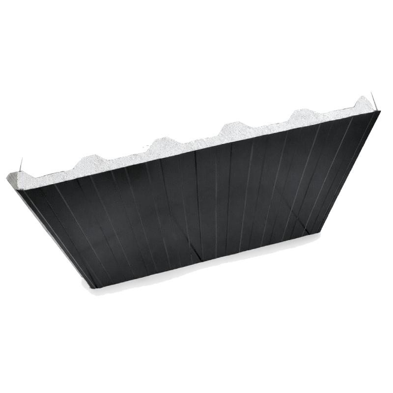 Telha Termoforro 0,43mm Galvalume Preto com Isolante Térmico EPS